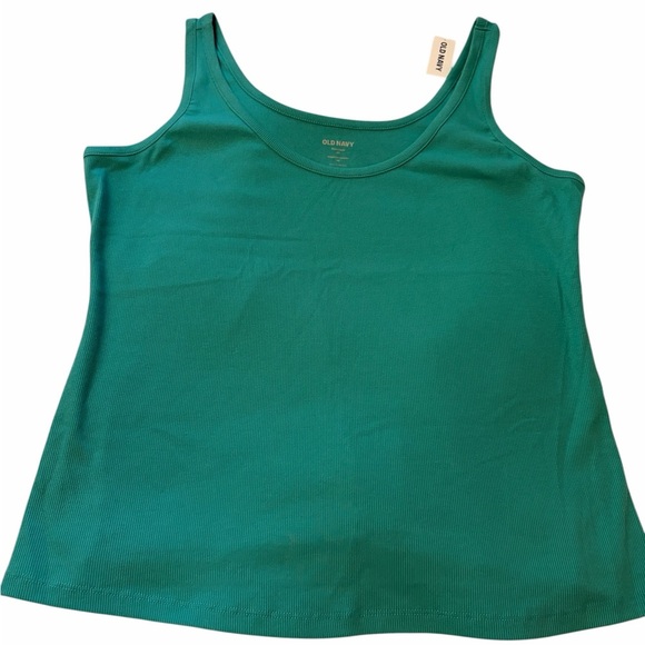 Old Navy First-Layer Ribbed Scoop-Neck
Tank Top -Teal-Size 2X - Picture 2 of 9